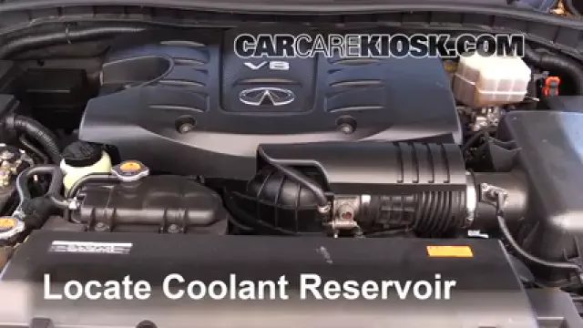 2011 Infiniti QX56 5.6L V8 Refrigerante (anticongelante) Agregar refrigerante